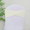Capa de Cadeira Elástica Sem Laço Decoração de Costas Franzida com Laço Sem Fivela para Casamento Festa Evento Cadeira com Atacado Transfronteiriço