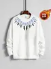 Sudadera Popular de Terciopelo Estampado Transfronteriza Traje Cálido para Hombre Polar Jóvenes Sudadera de Cuello Redondo Pulóver Capa Base para Hombre Otoño