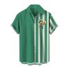 2024 fabricantes transfronteiriços nova camisa havaiana masculina de manga curta cardigan masculino camisa praia estilo ilha impressão