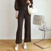 Calidad de Mostrador Otoño 2024, Primavera y Verano Tres Estaciones Clase Elegante Plisado Lujo Accesible Moda Casual Versátil Elegante Ropa de Trabajo Pantalones