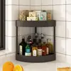 Estante Triángulo de Esquina Estantería Organizadora de Piso para Baño Estante de Esquina para Cocina Organizador de Gabinete de Almacenamiento junto a la Cama