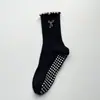 Calcetines de Yoga Antideslizantes para Mujer, Calcetines de Media Pantorrilla, Calcetines de Pilates, Calcetines Deportivos Profesionales para Piso de Mujer, Calcetines para Piso de Fitness en Interiores