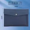 Bolsa para Documentos A4 con Patrón de Lichi y Botón a Presión, Maletín de Almacenamiento para Oficina de Negocios, Bolsa de Almacenamiento Impermeable de Cuero, Gran Capacidad, Entrega Directa