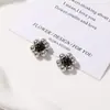 Pendientes de Flor de Cinco Pétalos Imitación Perla Barroca Vintage para DIY Accesorios para el Cabello Decoración de Zapatos Accesorios Elegantes Sencillos Chic Suaves