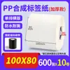 Papel Sintético PP Impermeable Resistente al Desgarro Pegatina de Etiqueta 20-100 Rollo Autoadhesivo en Blanco para Código de Barras Papel de Impresión PVC