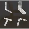 Soporte de Ángulo de Acero Inoxidable 90 Grados Escuadra Conector de Sujeción Triangular de Hierro Pie de Soporte Refuerzo Ferretería Soporte de Estante en Forma de L