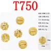 Color Oro 18K Galvanizado Conservador de Color Cobre Puro Microincrustado Circonita DIY Pulsera Cuentas Espaciadoras con Agujero Accesorio Material Cuenta Cuenta Cilíndrica Espaciador