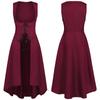 Traje de Halloween Medieval Vintage Renascentista Busto Pirata Gola Baixa Vestido Saia com Boca