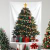 Padrão de Árvore de Natal Tecido Pendurado Atmosférico Decoração de Natal Tecido Pendurado Novo Tecido Pendurado de Natal Tecido de Cena de Layout de Festa