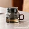 Tetera de vidrio creativa, resistente al calor, a prueba de explosiones, portátil, transparente, para el hogar, con tetera con separación de té filtrado