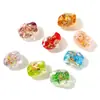 Hanyuyuan Polvo de Lámina de Vidrio de Forma Irregular de Colores Cuentas Sueltas Accesorios DIY Artesanías de Cuentas Accesorios para Joyería Cuentas de Vidrio