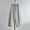 [Pantalones Curvos de Silueta] 26 Otoño/Invierno para Mujer, Pantalones Curvos de Algodón Drapados y Resistentes a las Arrugas con Cordón y Puños Elásticos, Uso Bidireccional