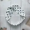 Diadema Cruzada Estilo Nuevo Retro Estampado de Lunares, Diadema de Satín de Alta Gama, Diadema Elástica Moderna y Versátil