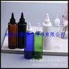 Botella de Plástico Hombro Plano 150ml Tapa con Punta Azul Botella de Plástico Botella de Pegamento 150ml Botella con Tapa con Punta para Loción