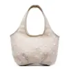 Bolsa de Moda Verão 2025 Nova Estilo Coreano Trançada Elegante Bolsa de Ombro Bolsa de Mão Grande Capacidade Saco de Compras tipo Balde