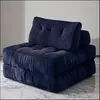 Sofá Perezoso Multifuncional Plegable Portátil Comprimido Cómodo Silla de Descanso de Piso Reposacabezas Tatami Sofá Compresible