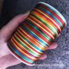Fábrica de Fio Nó Chinês Nylon Corda Coreana DIY Fio Trançado Joias Corda de Pulseira Não. Fio de Poliéster 5 Fios 100m