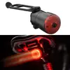 Lanterna Traseira de Freio para Bicicleta Yj com Sensor de Luz Super Brilhante, Lanterna Traseira LED Inteligente, Lanterna de Advertência Recarregável para Ciclismo Noturno ao Ar Livre