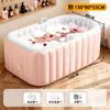 Bañera plegable para adultos para uso doméstico, bañera de hidromasaje inflable automática para adultos, bañera, bañera para niños, lavabo de baño de asiento para todo el cuerpo