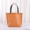 Bolsa de mano plegable, no tejida, recubierta de película y respetuosa con el medio ambiente, para ropa, alargada, portátil, para compras, regalo, bolsa no tejida con logotipo impreso.