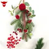 Adornos de Bolas Navideñas Más Vendidos, Gotas de Agua Colgantes, Lazos para Árbol de Navidad, Bayas Rojas, Hojas de Pino, Decoraciones de Pared, Decoraciones de Ramas Navideñas
