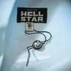 Exportación Transfronteriza Marca de Moda Trendy Europea y Americana Hellsta Algodón Estampado Hip-Hop Manga Corta para Hombre y Mujer Moda Callejera Camisetas Hip-Hop