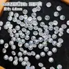 Rhinestones de circonita cúbica redonda color hielo 5A para decoración de uñas, de doble cara, muy reflectantes, redondos con base puntiaguda, accesorios para decoración de uñas DIY