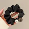 Scrunchie de Renda Estilo Coreano para Mulheres 2026 Novo Estilo Elástico de Cabelo Estilo Preguiçoso Corda de Cabelo Grande Acessório para Coque Flor de Cabelo