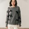 Nuevo Suéter Versátil de Cachemira para Mujer Otoño e Invierno, Suéter Base Jacquard Engrosado, Suéter de Punto Pulóver, Holgado Relajado para Otoño e Invierno