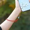 Nuevo Colgante Estilo Chino para Teléfono, Lanyard de Cinabrio, Accesorio para el Año de Nacimiento, Seguro y Próspero, Cadena para Teléfono Unisex del Año de la Serpiente