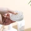 Escova de limpeza de lã macia, simples, sem impressão, macia e confortável, para banho, massagem no couro cabeludo, cuidados com a saúde, shampoo