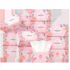 Caja Grande de Papel de Seda Floral, 20 Paquetes Económicos, Servilletas de Dispensador, Pañuelos Faciales de 5 Capas, Papel de Seda Estampado