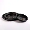 Caja de Empaque para Sushi Hoja Dorada Caja Redonda de Empaque Impresa para Bento Japonés con Tapa Caja de Empaque Comercial para Llevar Desechable