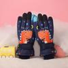 Guantes de esquí cálidos para niños, dibujos animados para niños y niñas, guantes antideslizantes con forro polar grueso, grandes, para niños, venta al por mayor