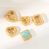 Pulsera Calada con Cuentas DIY Monturas en Blanco Chapado en Oro de 18K Cuentas Sueltas Accesorios Monturas para Colgantes de Piedra de Ámbar Cera de Abeja