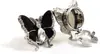 Mariposa de Cristal Tridimensional Incrustada con Diamantes, Gemelos de Metal, Electrochapados y Soldados, Set de Botones Desmontables para Ropa de Mujer, Transfronterizo