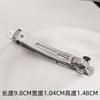 Pinza de Resorte Dorada de 10 cm Hecha en Guangzhou, Versión Gruesa, Pinza de Cola de Caballo de Cinco Estrellas de Tres Puntas, Pinza con Base de Moño, Piezas para Accesorios de Cabello DIY