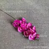 8 Flores Artificiais Phalaenopsis de Tecido de Seda Flor de Seda Feita à Mão Decoração de Janela de Casa Flor Falsa Base de Liderança de Palco de Estrada Transfronteiriça