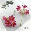 Flores Artificiais Pequenas Flores Auspiciosas Cordão de Flores DIY Flor Lilás Acessórios de Material para Headwear Feito à Mão Conjunto de Chapéu de Formatura Adereços Flor Artificial