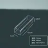 Caixa de Embalagem para Joias de Colar, Caixa de Armazenamento Longa de Acrílico Transparente, Exibição de Amostras Minerais, Em Estoque, Personalizável com Logo