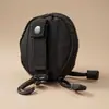 Bolsa de Monedas Colgante de Cintura de Color Sólido Simple Portallaves Mini Portátil Personal para Monedas Estuche para Audífonos Bolsa de Almacenamiento para Tarjetas
