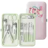 Set de uñas de acero inoxidable de alta gama fabricado con precisión alemana, diseño lindo de caricatura, caja de regalo de tijeras para uñas de alta calidad, cortaúñas