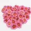 Directo de fábrica 4cm simulación cabeza de girasol pequeño pequeño crisantemo arco guía de camino cabeza de flor corona de flores venta al por mayor