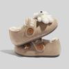Sapatos Birkenstock Retrô para Mulheres 2026 Inverno Novos Mocassins Casuais Versáteis Tênis Planos Slip-On de Urso da Moda