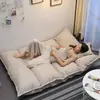 Sofá perezoso, popular cama de suelo estilo tatami para dormitorio, individual o doble, adecuada para apartamentos pequeños, plegable, doble uso para viviendas de alquiler, cama estilo japonés