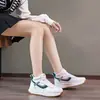 Zapatos Blancos de Caña Alta de Cuero Genuino para Mujer Otoño e Invierno 2025 Nuevos de Moda Ins Zapatos tipo 'Daddy' para Mujer Forrados de Felpa Casual Deportivos Zapatos Forrest Gump