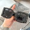 Gafas de Sol de Diseñador UV400 - Tendencia Global con Acentos de Cristal + Esencial del Estilo Callejero