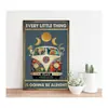 Fmcmly Cada Pequeña Cosa Saldrá Bien Letreros Metálicos Vintage Hippie Boho Arte de Pared Regalos de Ánimo para Mujeres Hogar Cocina Oficina Dormitorio Sala de Estar Cafeterías Decoración de Pared 8x12 Pulgadas