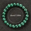 Pulseras de Piedra Natural para Hombres y Mujeres, Pulseras de Cristal Natural de Citrino y Malaquita de Alta Gama, Joyería al por Mayor Personalizada