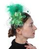 Horquilla para el pelo con plumas y flores de estilo europeo y americano, popular en Amazon, color blanco, para novias, de malla, accesorios para el cabello, ramillete para mujer